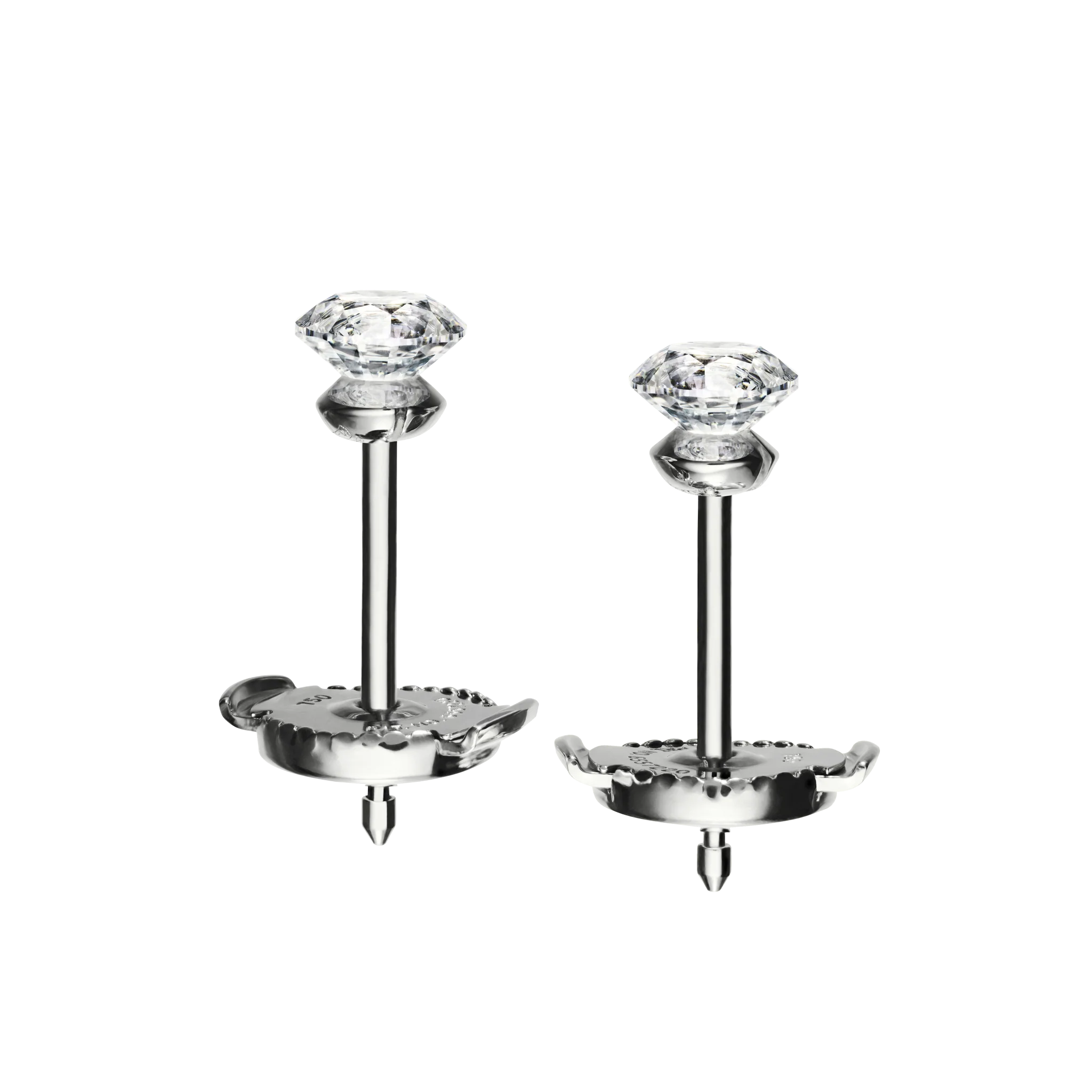 FLOATING DIAMOND STUDS